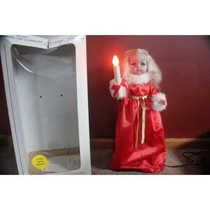 Display Arts Christmas Halloween Animated Motionette Decor caroler Girl